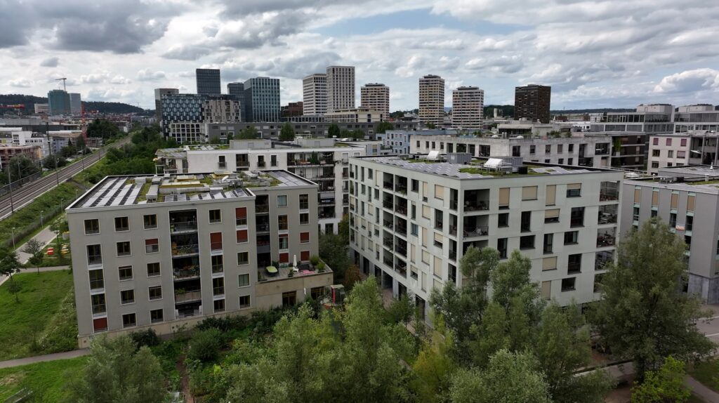 Skyview of Hunziker Areal Zurich