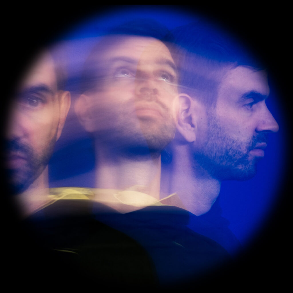 Portrait von Eloin alias Marc Zürcher in 3-fach-Belichtung